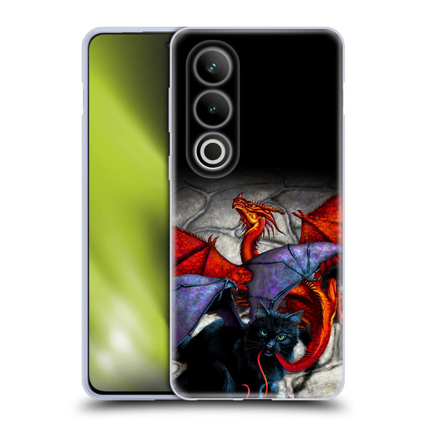 Stanley Morrison Art Bat Winged Black Cat & Dragon Soft Gel Case for OPPO OnePlus Ace 3V 5G