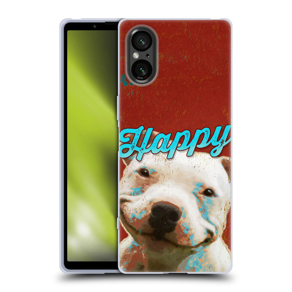 Duirwaigh Animals Pitbull Dog Soft Gel Case for Sony Xperia 5 V 5G