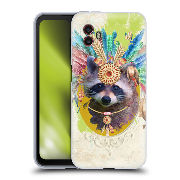 Duirwaigh Boho Animals Raccoon Soft Gel Case for Samsung Galaxy Xcover6 Pro/Pro2