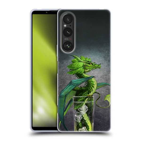 Stanley Morrison Dragons Green Mojito Drink Soft Gel Case for Sony Xperia 1 V 5G