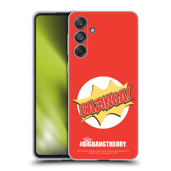 The Big Bang Theory Bazinga Pop Art Soft Gel Case for Samsung Galaxy M55 5G