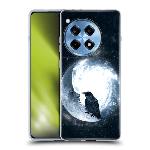 Barruf Animals Crow and Its Moon Soft Gel Case for OPPO OnePlus Ace 3 5G