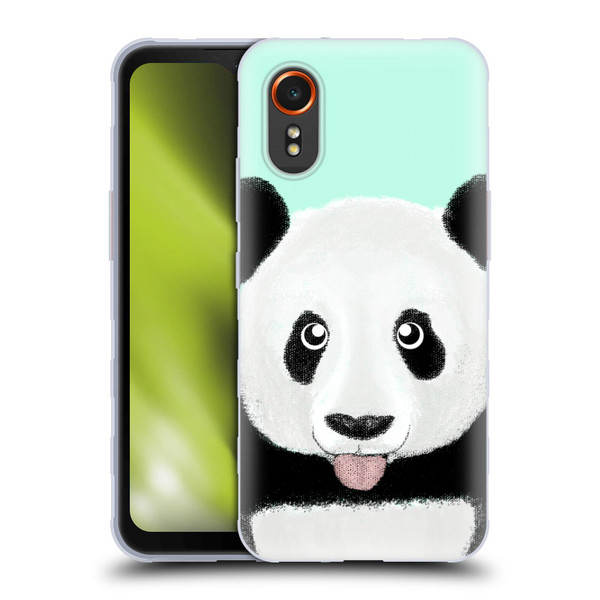 Barruf Animals The Cute Panda Soft Gel Case for Samsung Galaxy Xcover7 5G