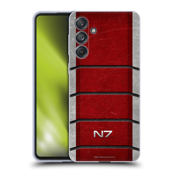 EA Bioware Mass Effect Graphics N7 Logo Armor Soft Gel Case for Samsung Galaxy M55 5G