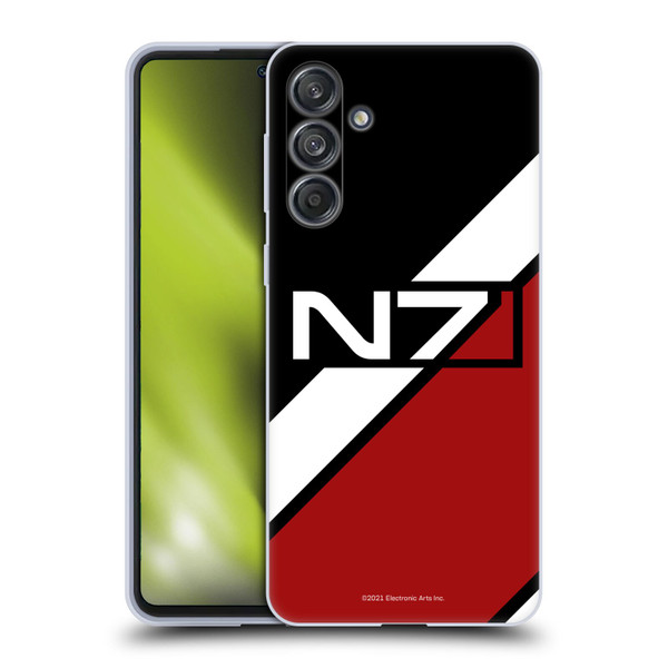 EA Bioware Mass Effect Graphics N7 Logo Stripes Soft Gel Case for Samsung Galaxy M55 5G