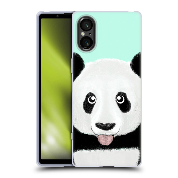 Barruf Animals The Cute Panda Soft Gel Case for Sony Xperia 5 V 5G