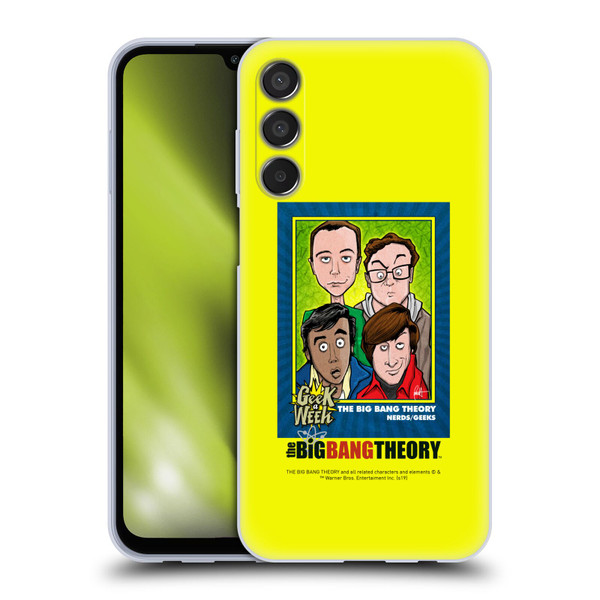 The Big Bang Theory Graphics Arts 2 Poster Soft Gel Case for Samsung Galaxy M15/F15 5G