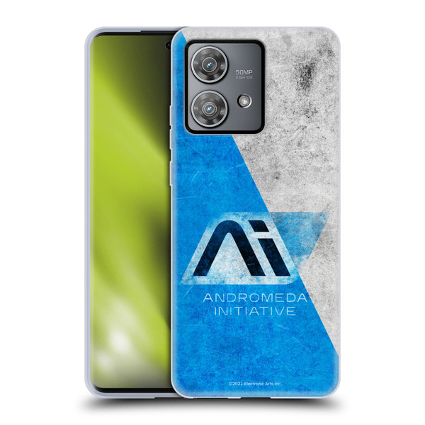 EA Bioware Mass Effect Andromeda Graphics Initiative Distressed Soft Gel Case for Motorola Edge 40 Neo 5G