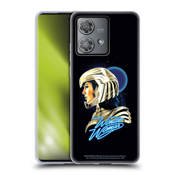 Wonder Woman 1984 80's Graphics Golden Armour 2 Soft Gel Case for Motorola Edge 40 Neo 5G