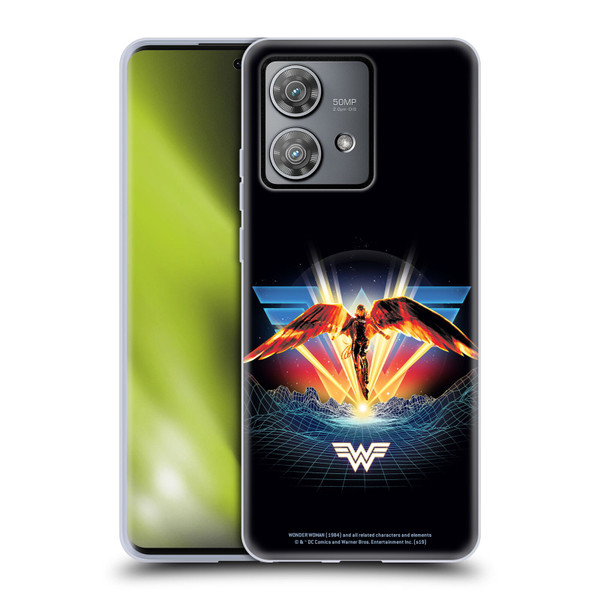Wonder Woman 1984 80's Graphics Golden Armour Soft Gel Case for Motorola Edge 40 Neo 5G