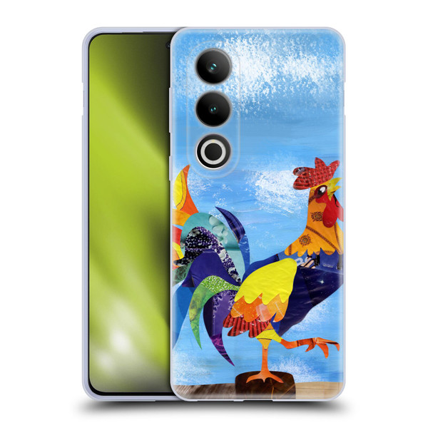Artpoptart Animals Colorful Rooster Soft Gel Case for OPPO OnePlus Ace 3V 5G