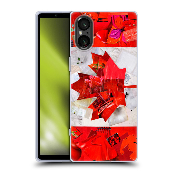 Artpoptart Flags Canada Soft Gel Case for Sony Xperia 5 V 5G