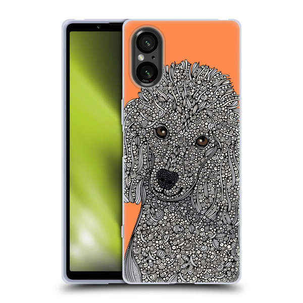 Valentina Dogs Poodle Soft Gel Case for Sony Xperia 5 V 5G