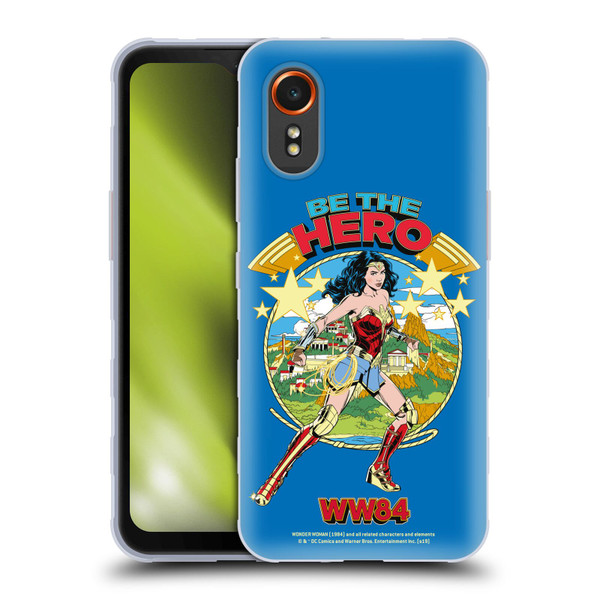 Wonder Woman 1984 Retro Art Be The Hero Soft Gel Case for Samsung Galaxy Xcover7 5G