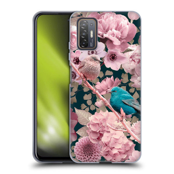LebensArt Birds And Floral Sparrows In Pink Soft Gel Case for HTC Desire 21 Pro 5G