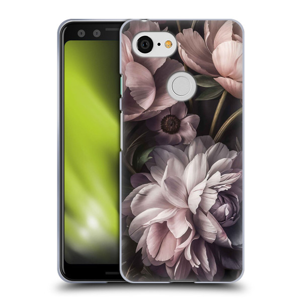 LebensArt Birds And Floral Baroque Smoke Soft Gel Case for Google Pixel 3
