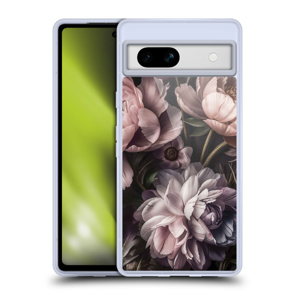 LebensArt Birds And Floral Baroque Smoke Soft Gel Case for Google Pixel 7a