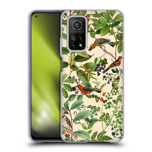 LebensArt Birds And Floral Berries Soft Gel Case for Xiaomi Mi 10T 5G