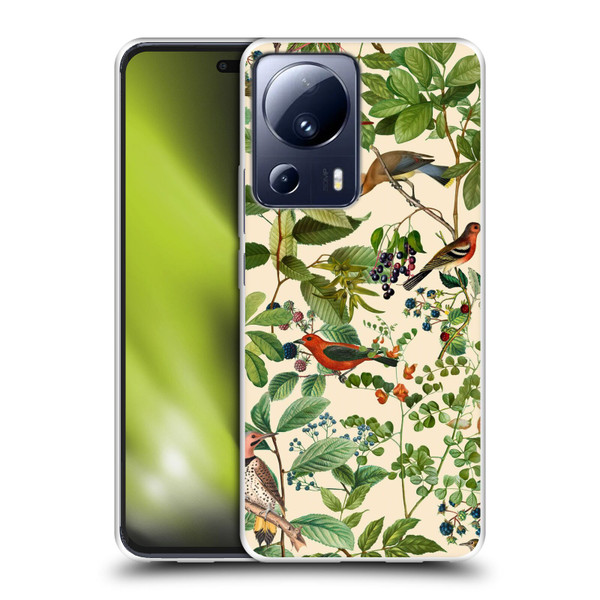 LebensArt Birds And Floral Berries Soft Gel Case for Xiaomi 13 Lite 5G