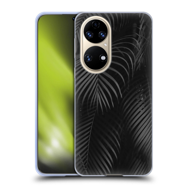 LebensArt Elegance in Black Palms Soft Gel Case for Huawei P50