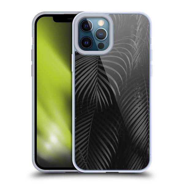 LebensArt Elegance in Black Palms Soft Gel Case for Apple iPhone 12 Pro Max
