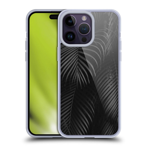 LebensArt Elegance in Black Palms Soft Gel Case for Apple iPhone 14 Pro Max