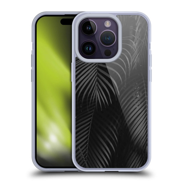 LebensArt Elegance in Black Palms Soft Gel Case for Apple iPhone 14 Pro