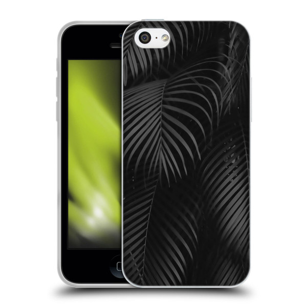 LebensArt Elegance in Black Palms Soft Gel Case for Apple iPhone 5c
