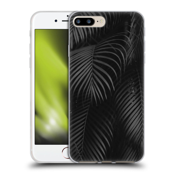 LebensArt Elegance in Black Palms Soft Gel Case for Apple iPhone 7 Plus / iPhone 8 Plus