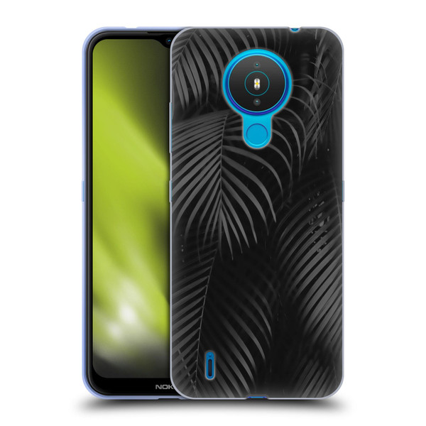 LebensArt Elegance in Black Palms Soft Gel Case for Nokia 1.4