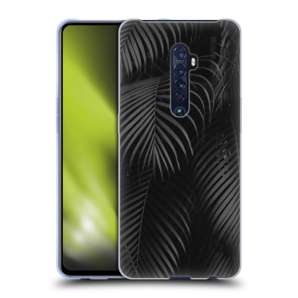 LebensArt Elegance in Black Palms Soft Gel Case for OPPO Reno 2