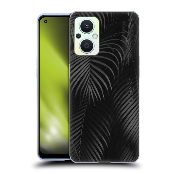 LebensArt Elegance in Black Palms Soft Gel Case for OPPO Reno8 Lite