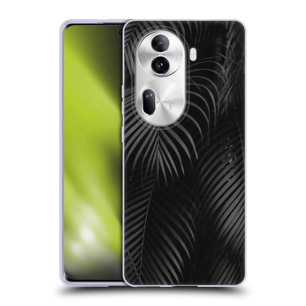 LebensArt Elegance in Black Palms Soft Gel Case for OPPO Reno11 Pro