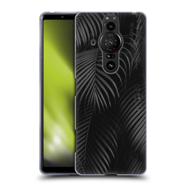 LebensArt Elegance in Black Palms Soft Gel Case for Sony Xperia Pro-I