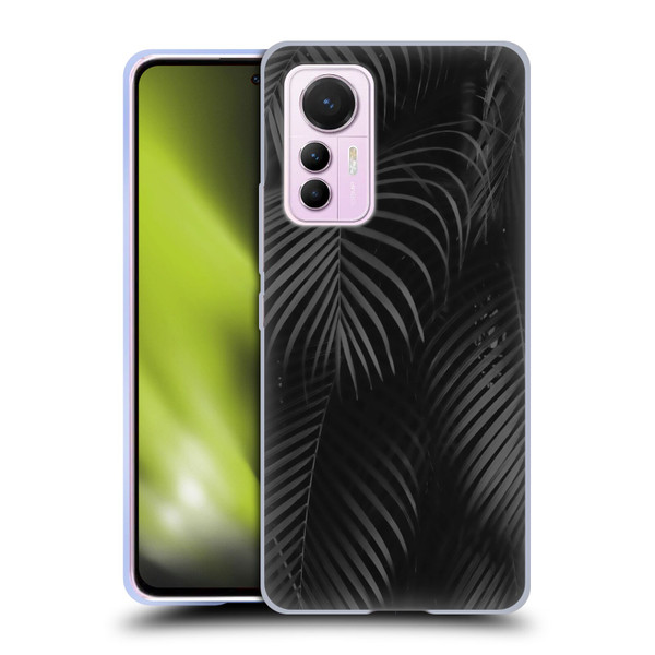 LebensArt Elegance in Black Palms Soft Gel Case for Xiaomi 12 Lite