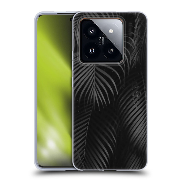 LebensArt Elegance in Black Palms Soft Gel Case for Xiaomi 14 Pro