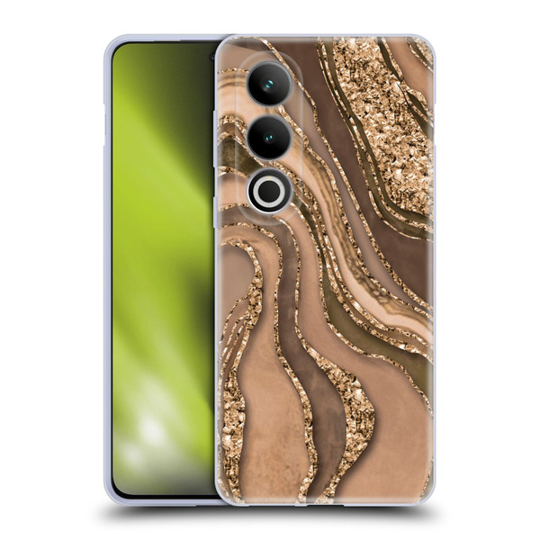 LebensArt Glamour Patterns Crystal Marble Amber Soft Gel Case for OPPO OnePlus Ace 3V 5G