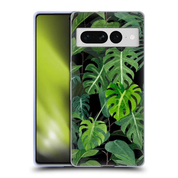 LebensArt Jungle Plants And Animals Monstera Soft Gel Case for Google Pixel 7 Pro