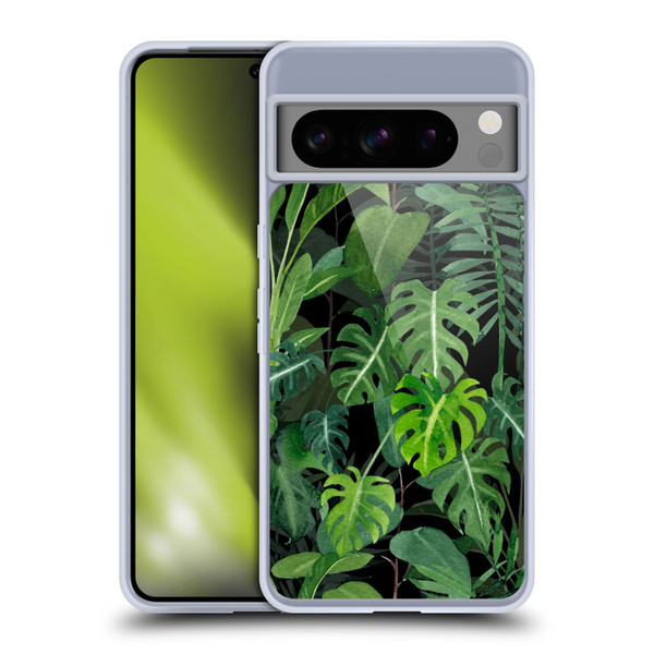 LebensArt Jungle Plants And Animals Monstera Soft Gel Case for Google Pixel 8 Pro
