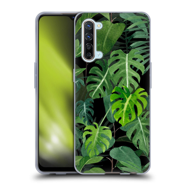 LebensArt Jungle Plants And Animals Monstera Soft Gel Case for OPPO Find X2 Lite 5G