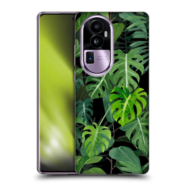 LebensArt Jungle Plants And Animals Monstera Soft Gel Case for OPPO Reno10 Pro+