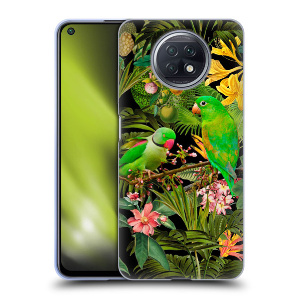 LebensArt Jungle Plants And Animals Parakeets Soft Gel Case for Xiaomi Redmi Note 9T 5G