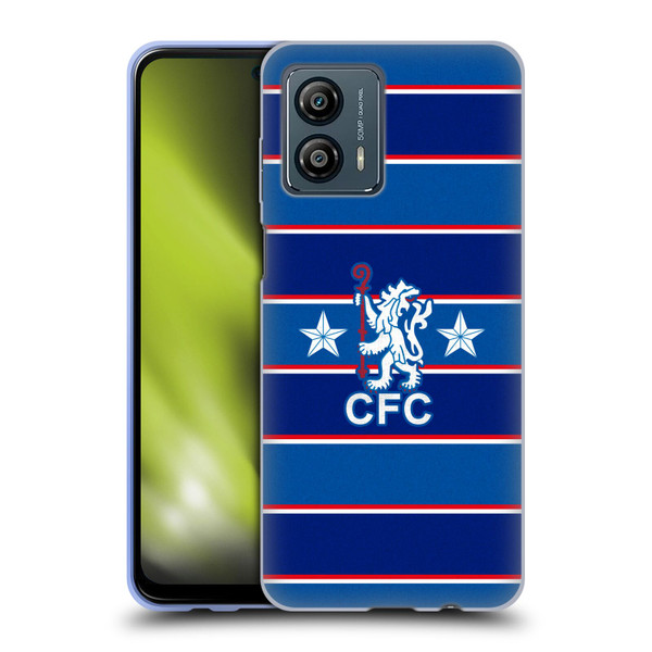 Chelsea Football Club Retro Kit and Stadium 1984 Home Soft Gel Case for Motorola Moto G53 5G