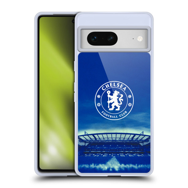 Chelsea Football Club Retro Kit and Stadium Pride Of London Soft Gel Case for Google Pixel 7
