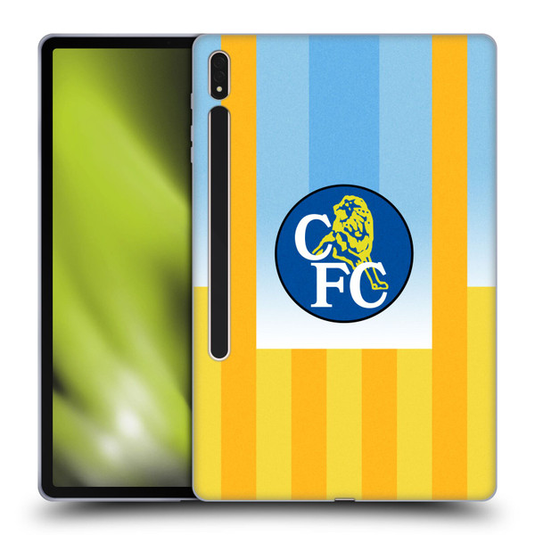 Chelsea Football Club Retro Kit and Stadium 1988 Home Soft Gel Case for Samsung Galaxy Tab S8 Plus