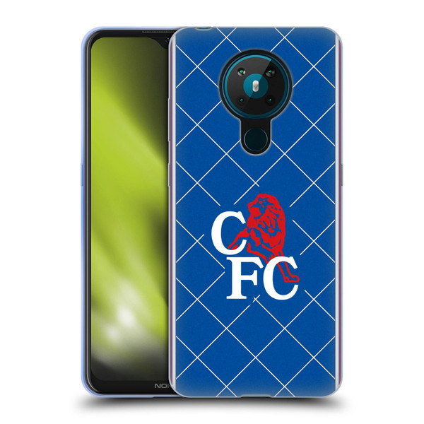 Chelsea Football Club Retro Kit and Stadium 1988 Home Soft Gel Case for Nokia 5.3