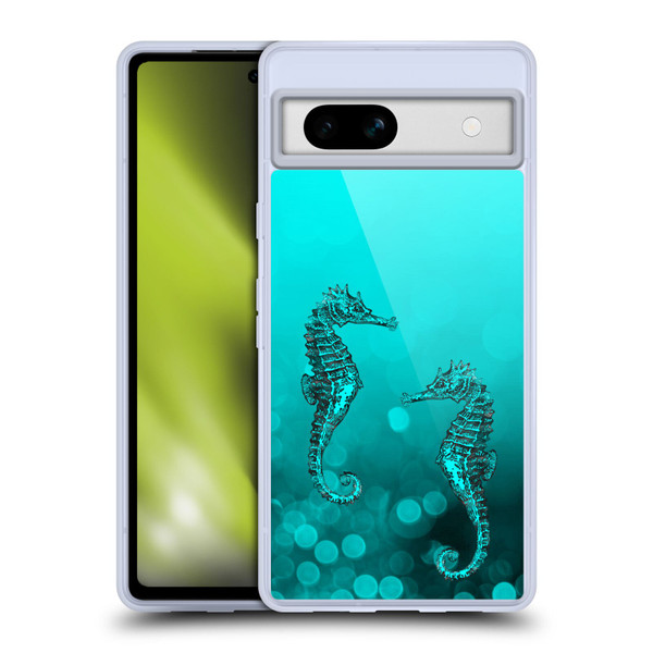 LebensArt Mix Art Seahorse Soft Gel Case for Google Pixel 7a