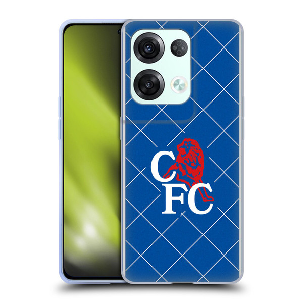 Chelsea Football Club Retro Kit and Stadium 1988 Home Soft Gel Case for OPPO Reno8 Pro