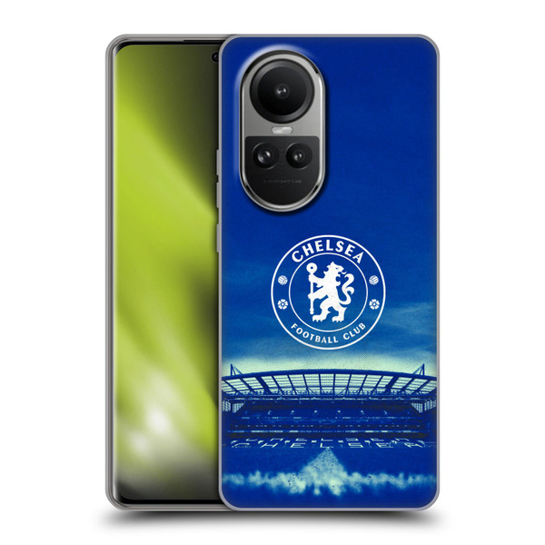 Chelsea Football Club Retro Kit and Stadium Logo Soft Gel Case for OPPO Reno10 5G / Reno10 Pro 5G