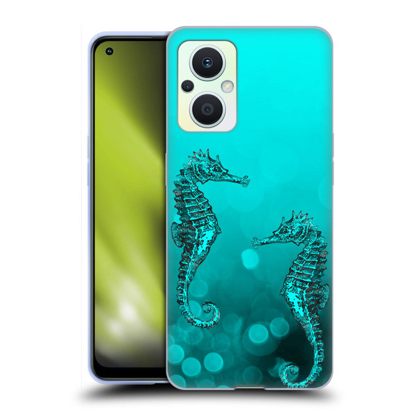 LebensArt Mix Art Seahorse Soft Gel Case for OPPO Reno8 Lite